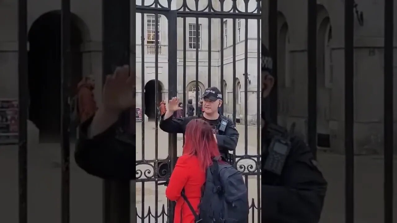 complaing the guard shouted get off the Reins to police #armedpolice