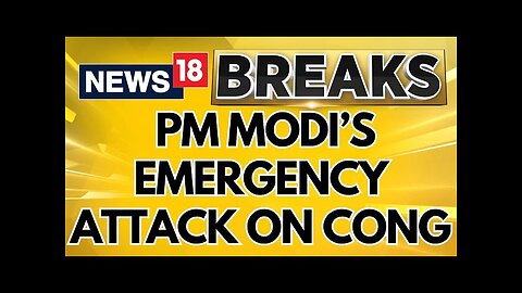 PM Narendra Modi Launches Emergency Attack On Congress | Constitution Debate In Parliament | News18