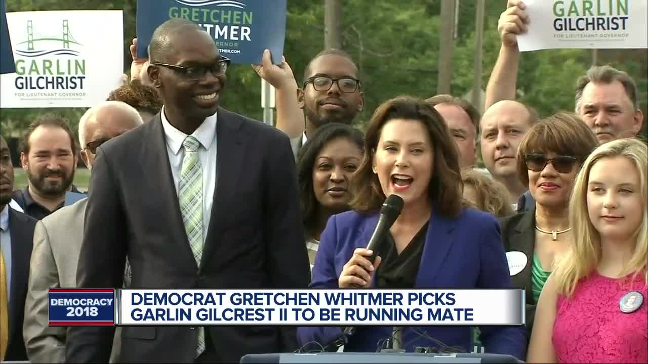 Gretchen Whitmer picks Garlin Gilchrist II as running mate
