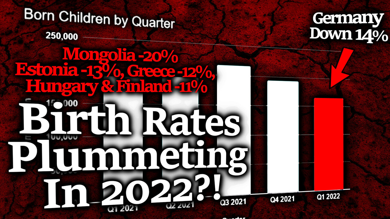 Massive 2022 Drop In Births: Germany -14%, Greece -12%, Hungary & Finland -11%, UK -9% & Much More