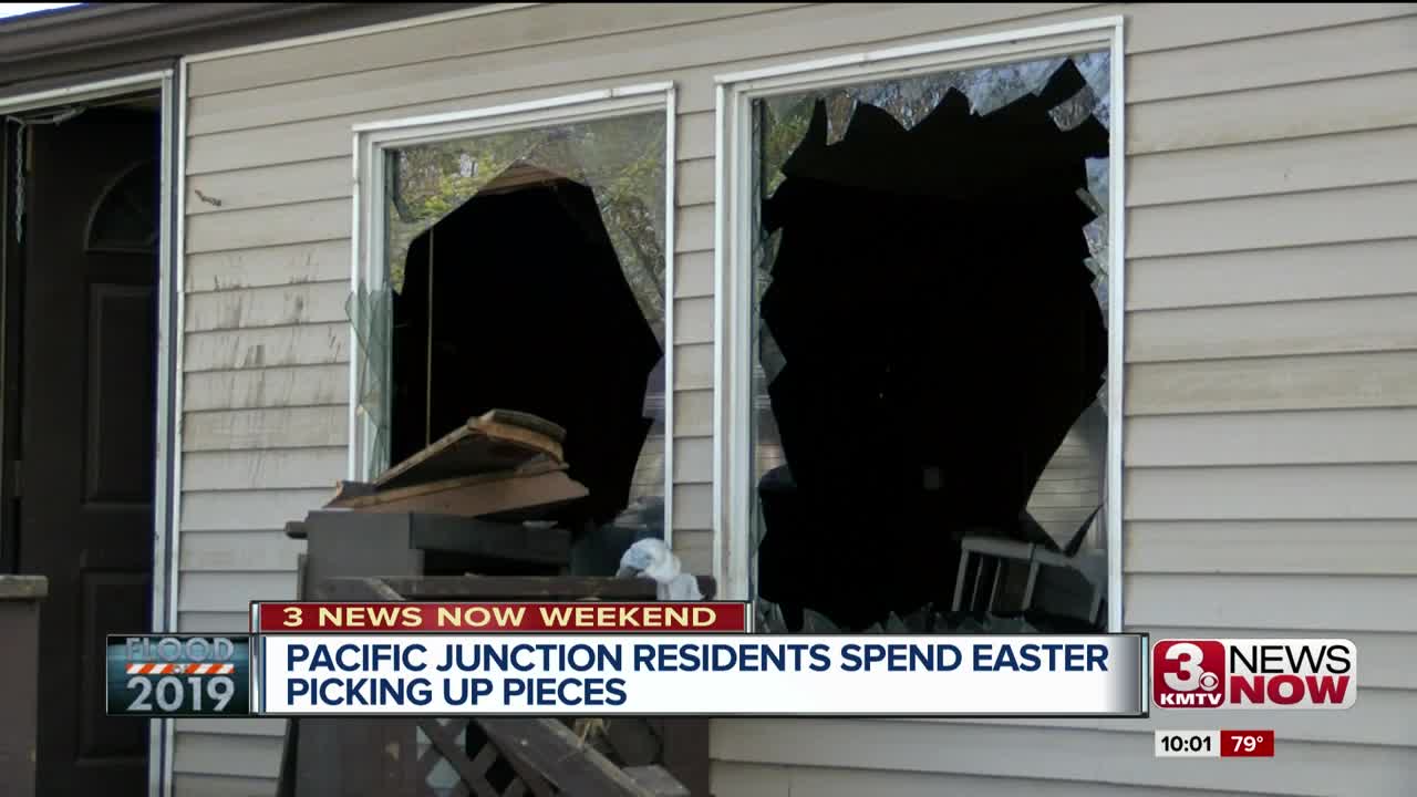 Pacific Junction resident spend Easter picking up the pieces