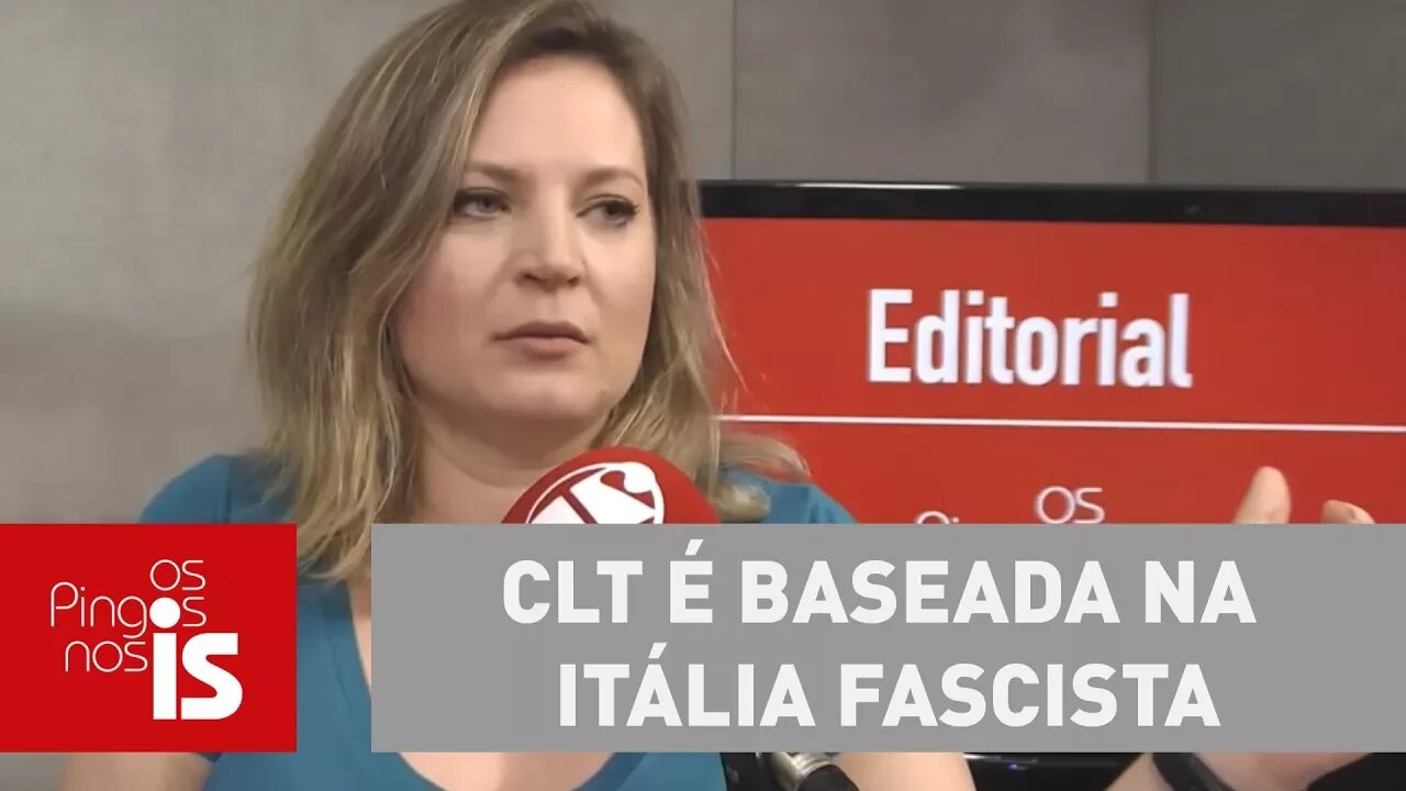 Joice: CLT é baseada na Itália Fascista; reforma é avanço