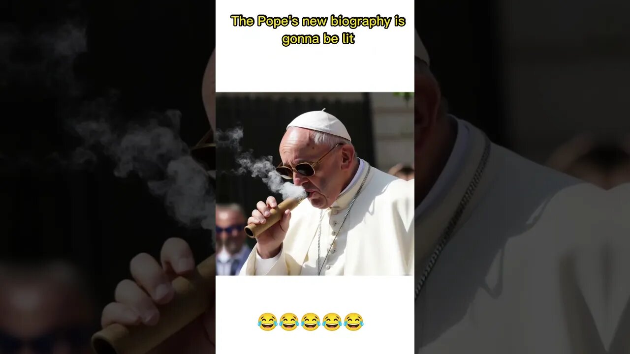 the Pope's new biography is gonna be lit #popefrancis #funnyviralvideo