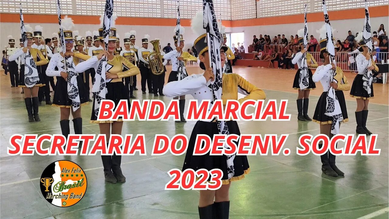 BANDA MARCIAL SECRETARIA DO DESENVOLVIMENTO SOCIAL 2023 - X CONCURSO PARAIBANO - AMERIFA - PB.