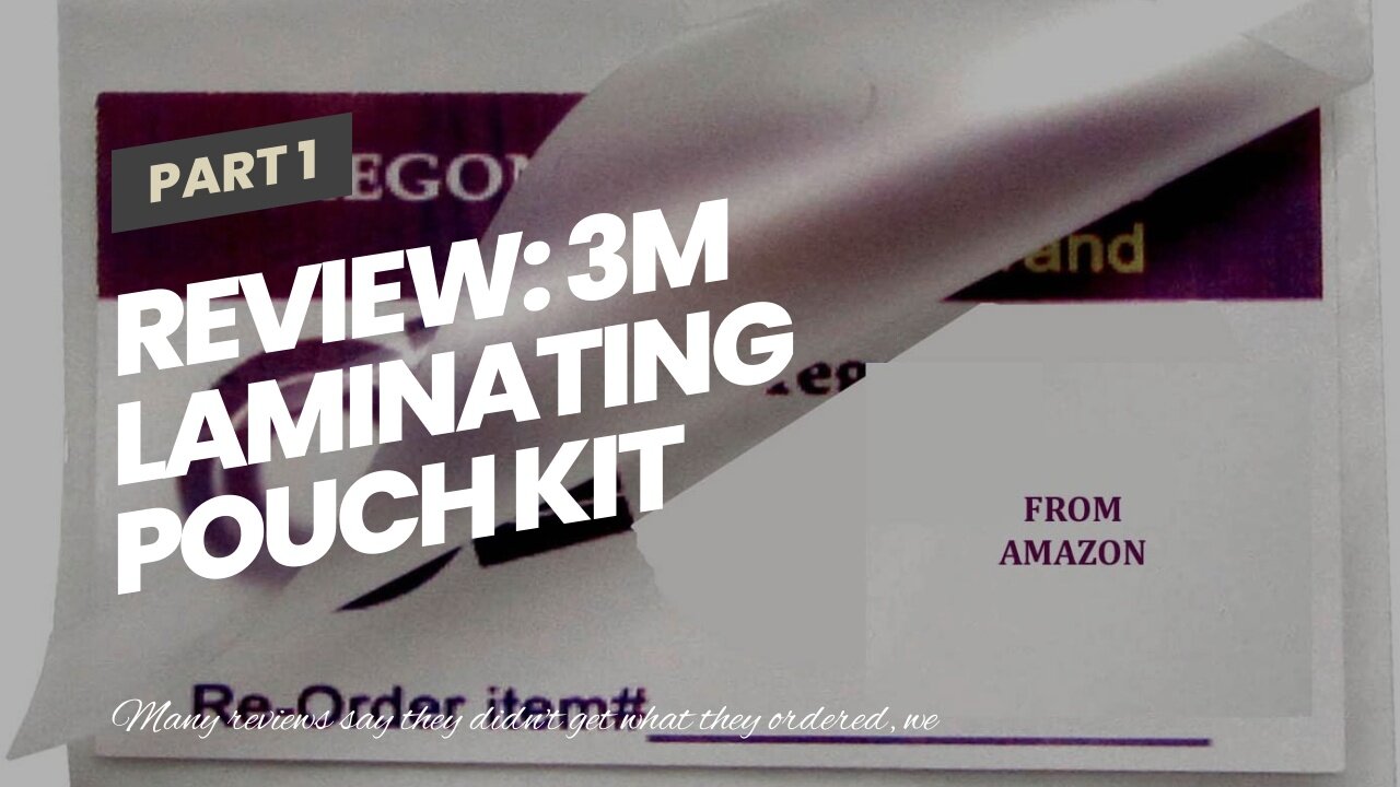 Review: 3M Laminating Pouch Kit with All Varieties of Laminating Pouche (1)
