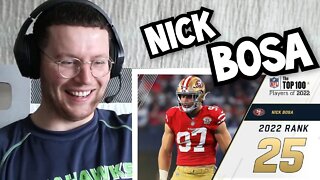 Rugby Player Reacts to NICK BOSA (San Francisco 49ers, DE) #25 NFL Top 100 Players in 2022