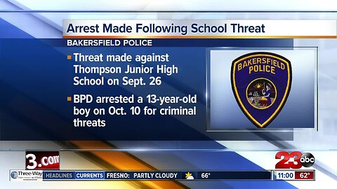 Arrest Made Following School Threat