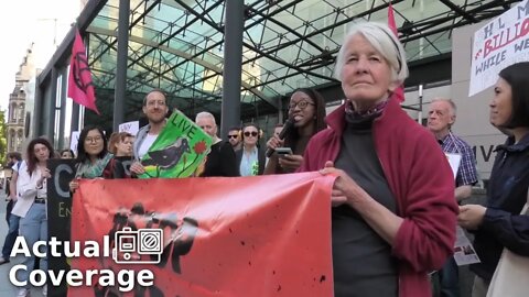 'Fossil Free London' protest against Shell's Jackdaw gas field | BEIS | 2nd June 2022