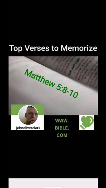 Top Verses To Memorize, Matthew 5:8-10