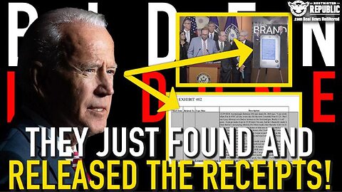 BIDEN’S DONE! THEY JUST FOUND AND RELEASED ‘THE RECEIPTS’! GAME OVER!