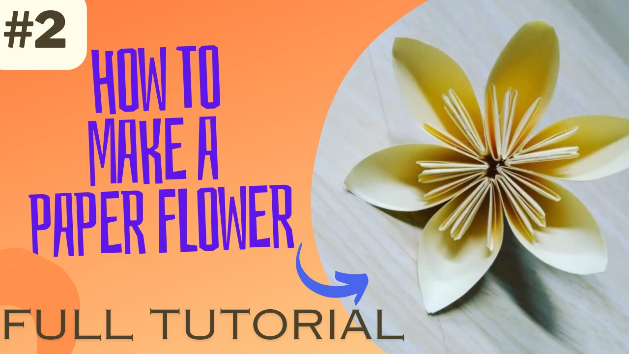 How to make paper flower // Beautiful paper flowermaking idea // EASY Paper Flowers