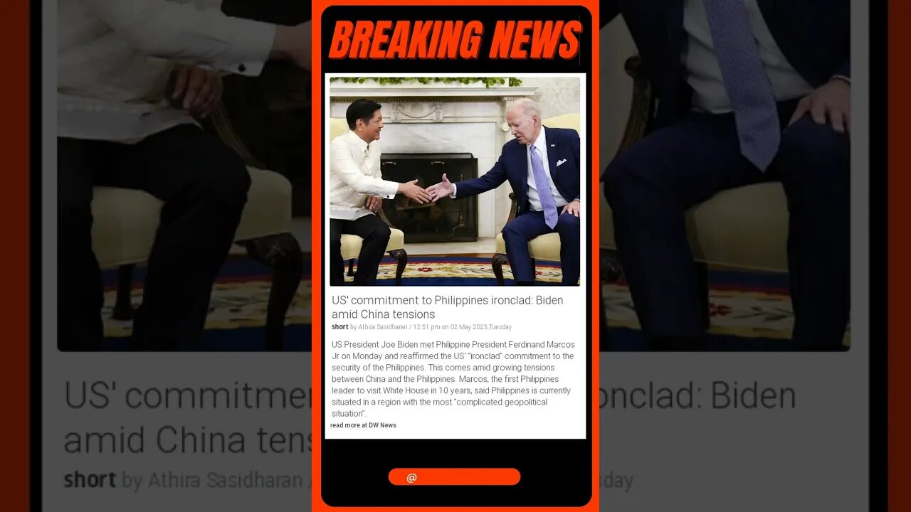 Latest News | Biden Welcomes Philippine Leader, Reaffirms Commitment to Security