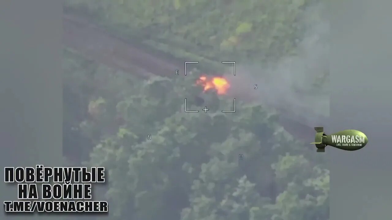 'Lancet' kamikaze drone hits Ukrainian BMP-2