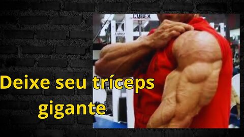 Treino para aumentar seu Tríceps