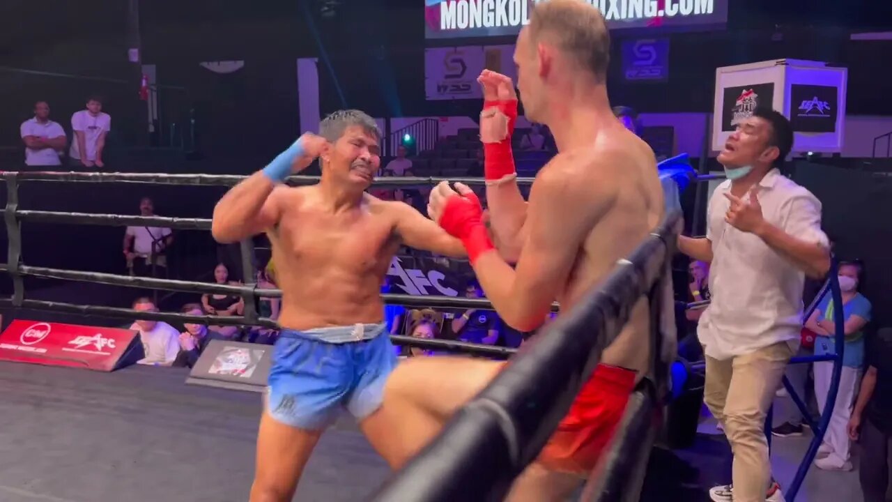 Bare Knuckle Muay Thai master VS Farang hopeful Jessie Morgan Vs Khun Weerachai