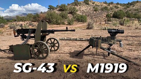 American M1919 Vs Soviet SG-43