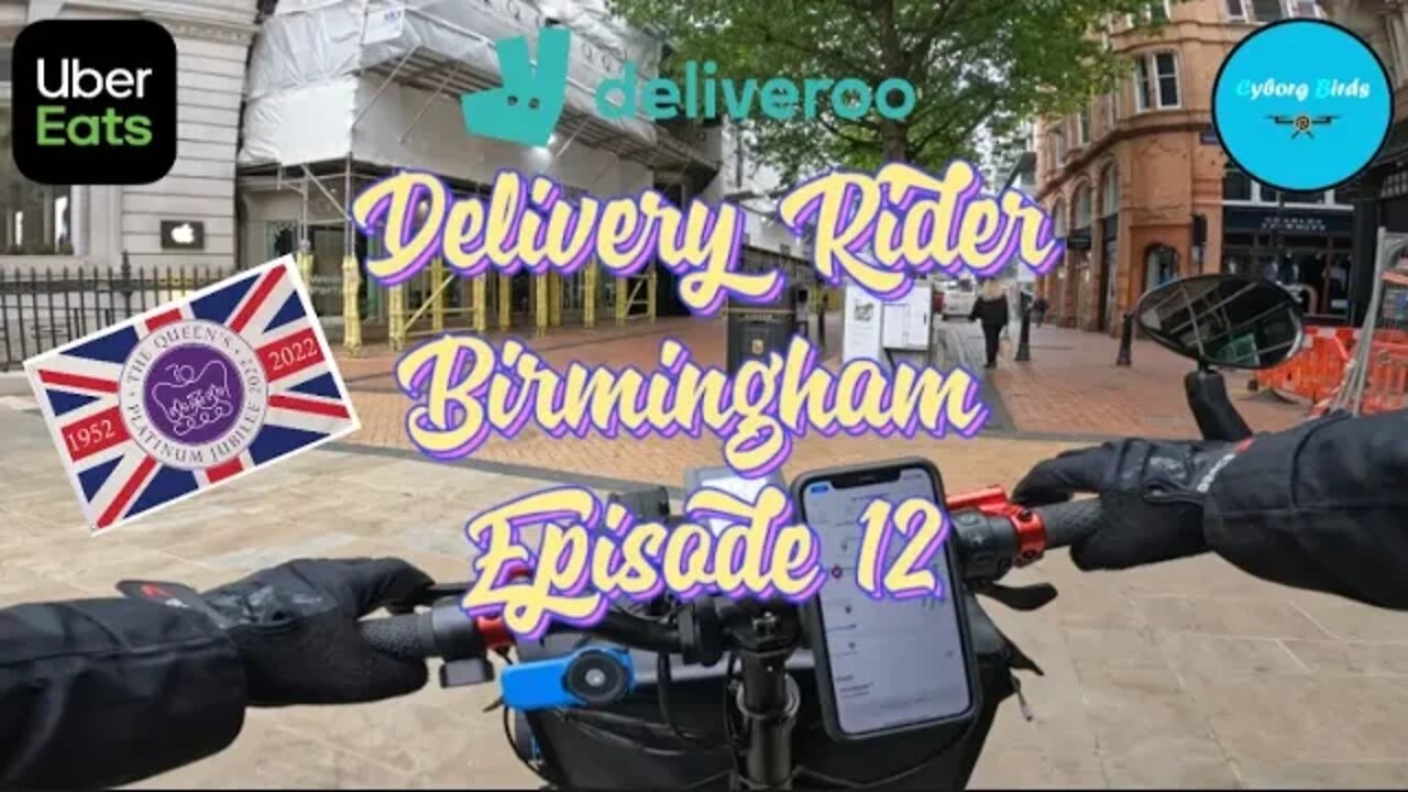 A Day In The Life Uber Eats / Deliveroo Queen's 70th Jubilee (Birmingham) EP12