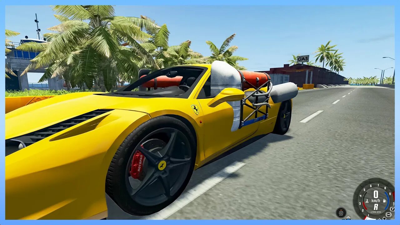 TruckFails | NASA rocket - NASA Cars - NASA Ferrari #203 | BeamNG.Drive |TrucksFails