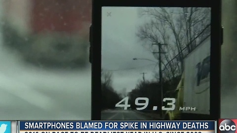 After years of decline, fatalities spike on America's highways. Could apps be to blame?