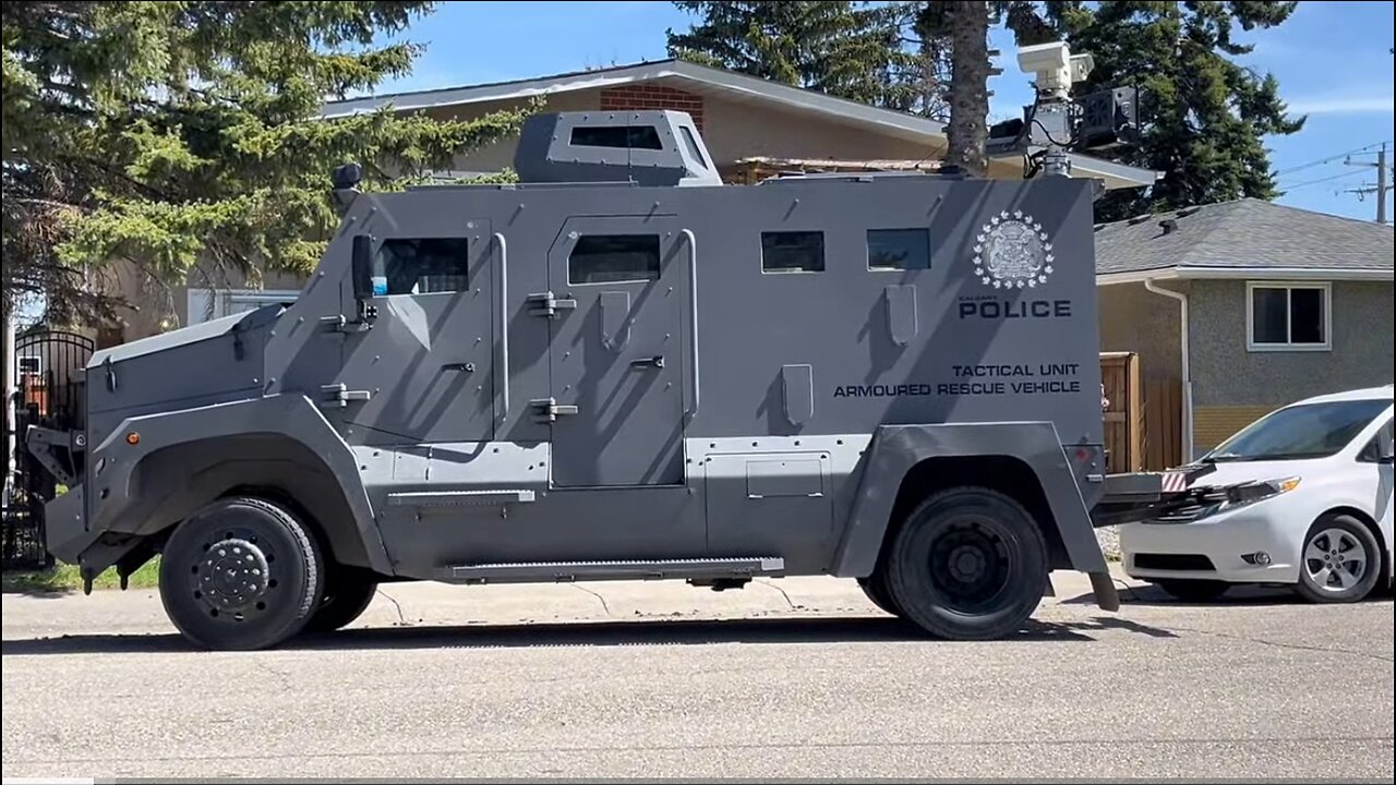 Swat team surrounds home