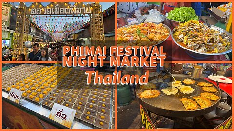 Phimai Night Market Walking Street - Phimai Historical Park - November 2024