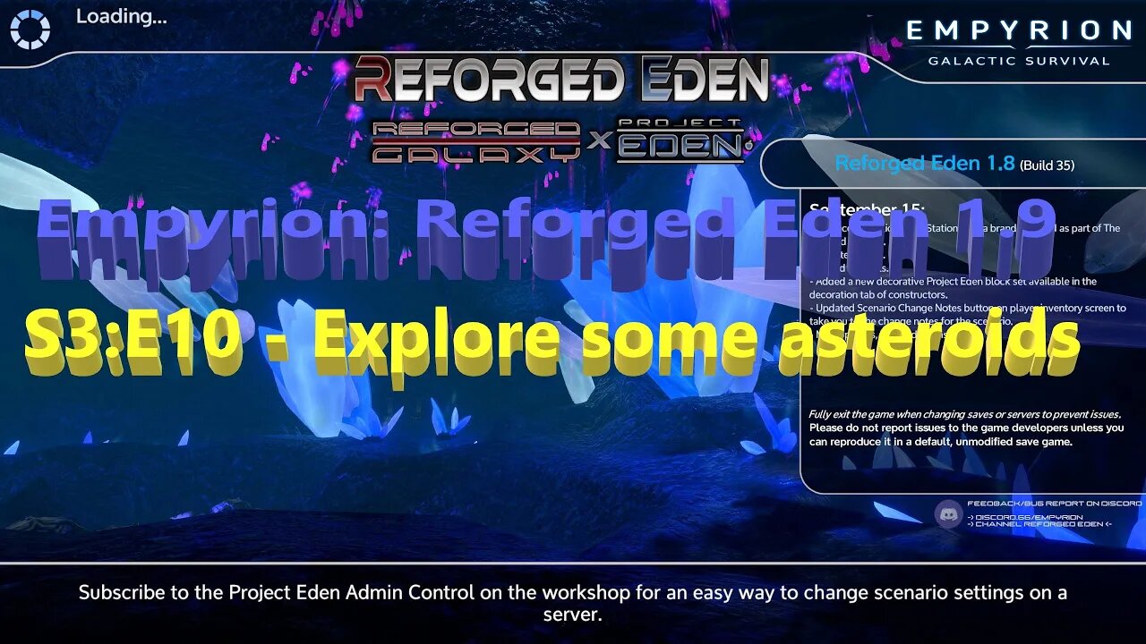 Empyrion 1.9 : Reforged Eden - S3:E10B - Lets mine some asteroids