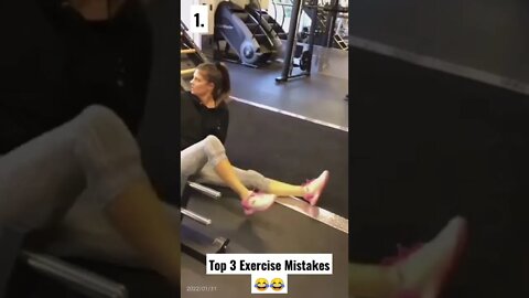 Top 3 Exercise Mistakes 😂 #shorts #ytshorts #fitness #motivation #fitlife