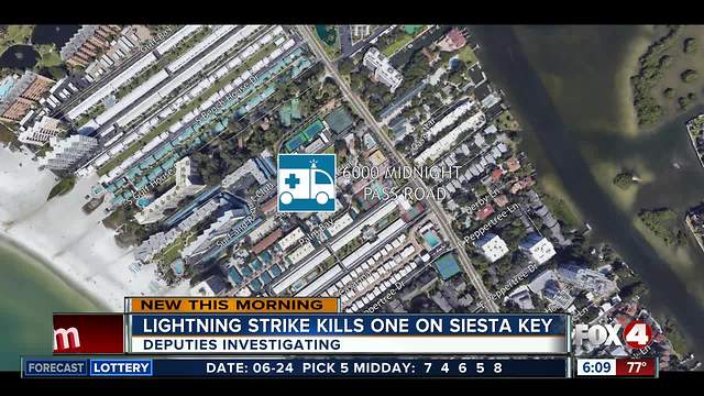 Sarasota deputies investigating lightning strike death