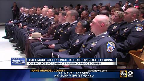 Baltimore City Council expected to hold oversight hearing on police cadet training