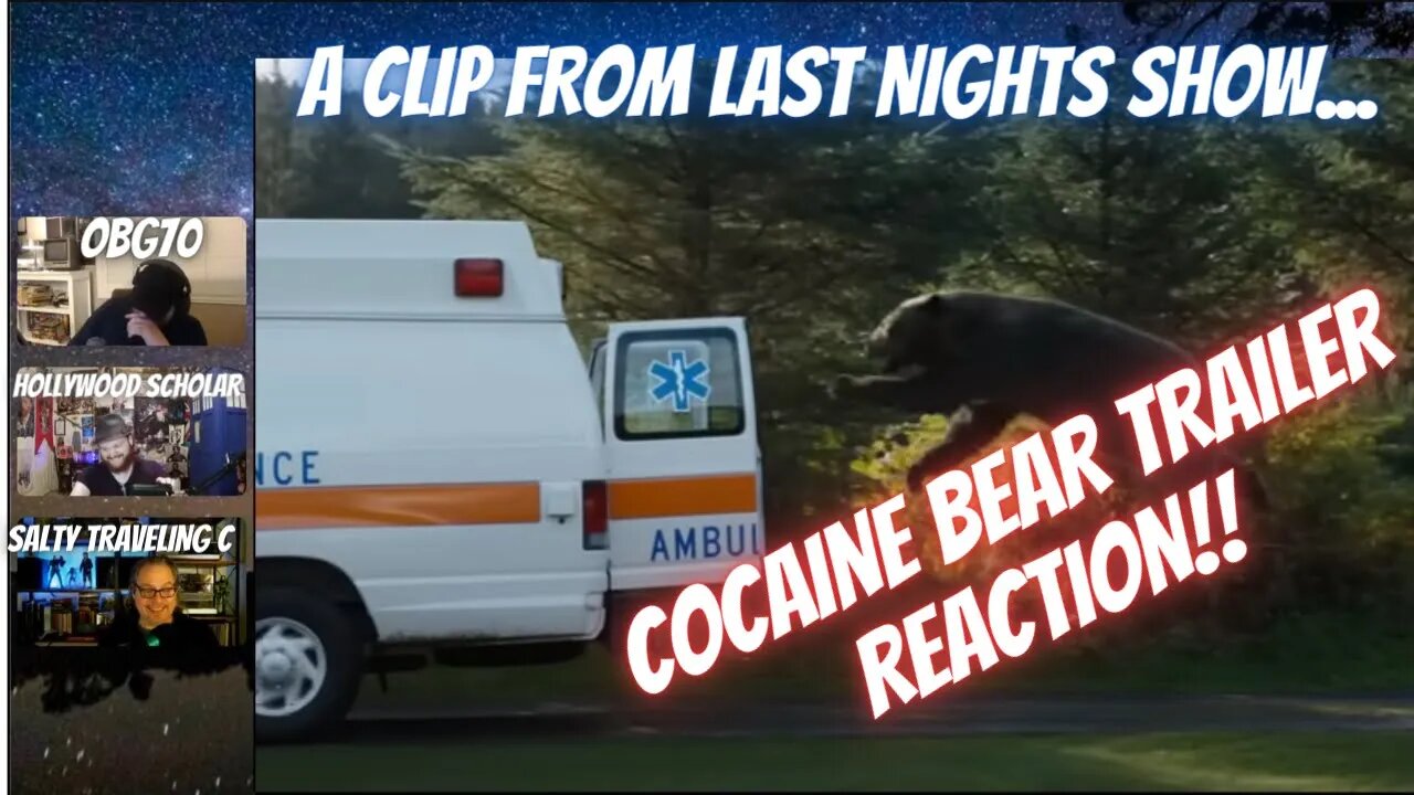 Cocaine Bear Trailer Reaction from last night's livestream. #cocainebear