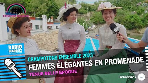 Crampotons ensemble 2023 : femmes élégantes en promenade, en tenue de la belle époque