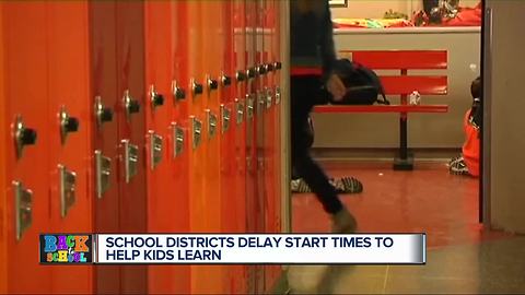 School districts delay start times to help kids learn