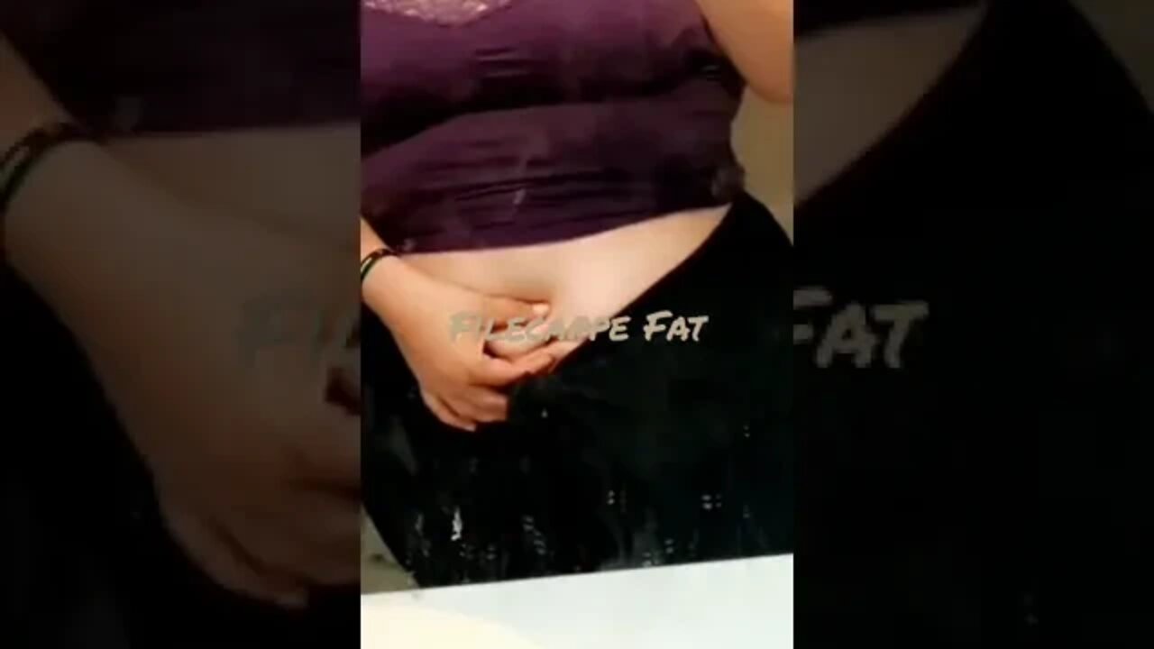 Fat girl belly button big