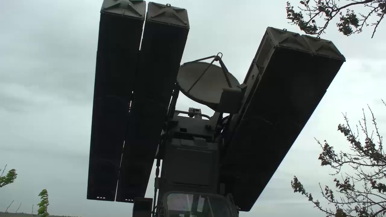 Russian Strela-10 anti-aircraft missile system takes down a Ukrainian drone