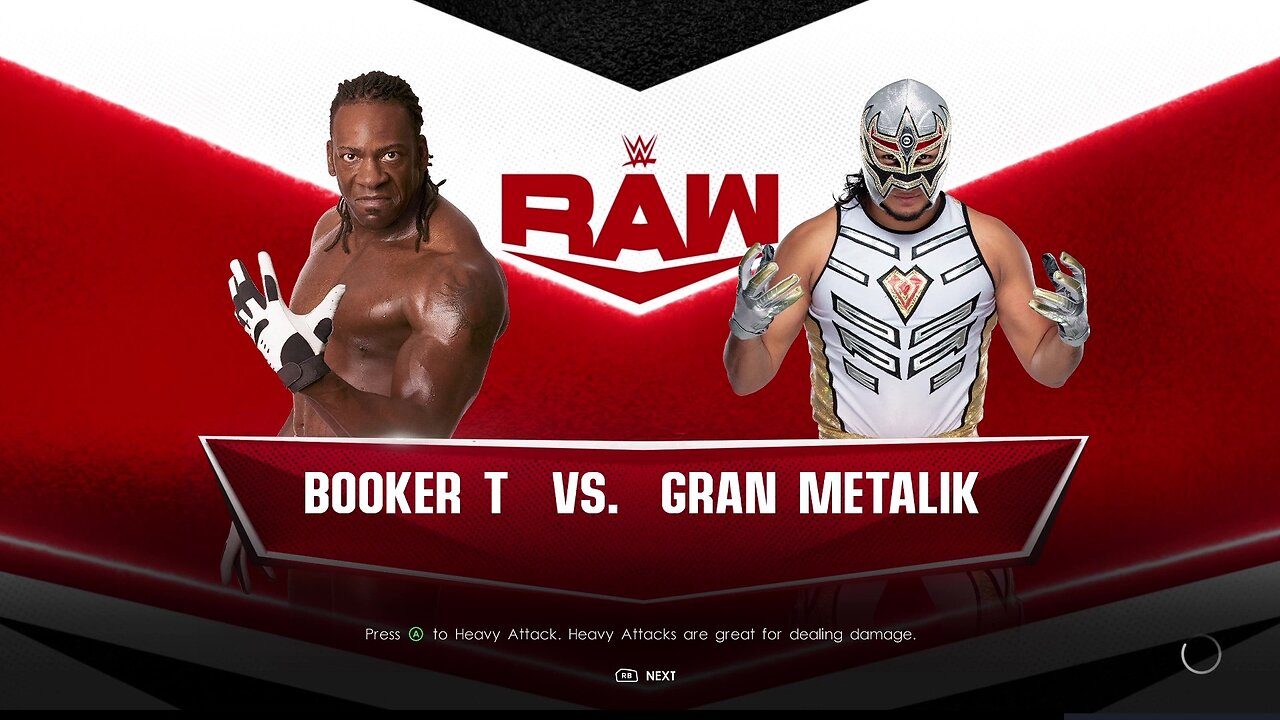 WWE 2k22 Booker T vs Gran Metalik