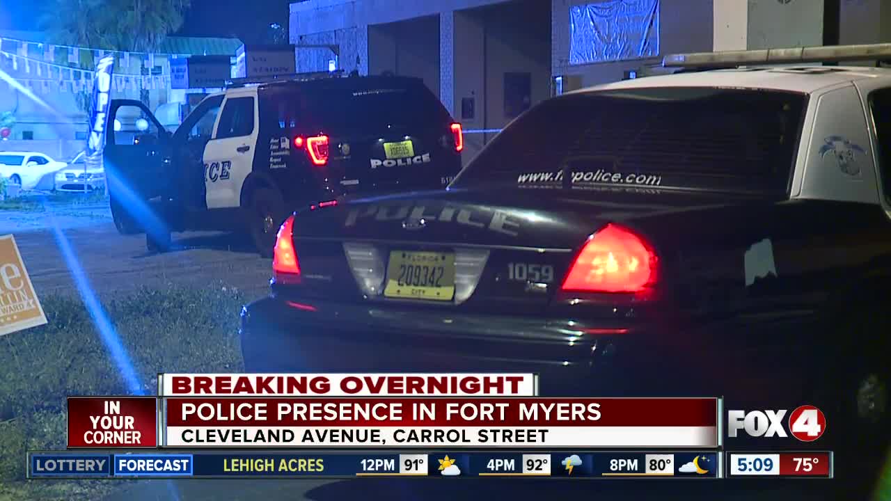 Police presence in Fort Myers area overnight