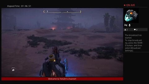 Trek2m is playing Horizon forbidden west Goofing around going crazy Day 158