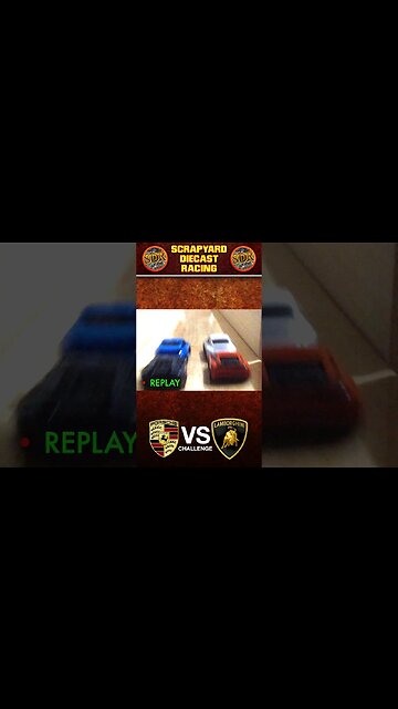 Race 04 Porsche VS Lamborghini Diecast Racing Tournament #shorts