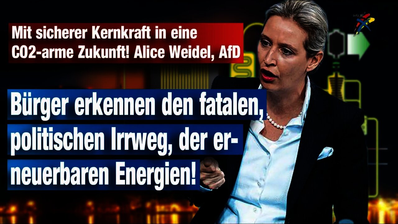 Mit sicherer Kernkraft in eine CO2-arme Zukunft! Alice Weidel, AfD