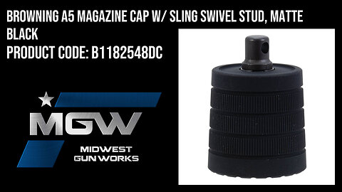 Browning A5 Magazine Cap w/ Sling Swivel Stud, Matte Black - B1182548DC