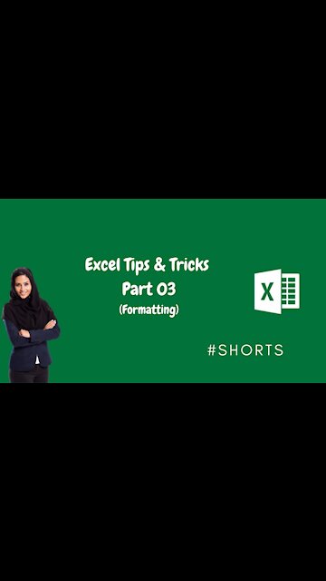 Excel Tips & Tricks Part 03 (Formatting) #Shorts
