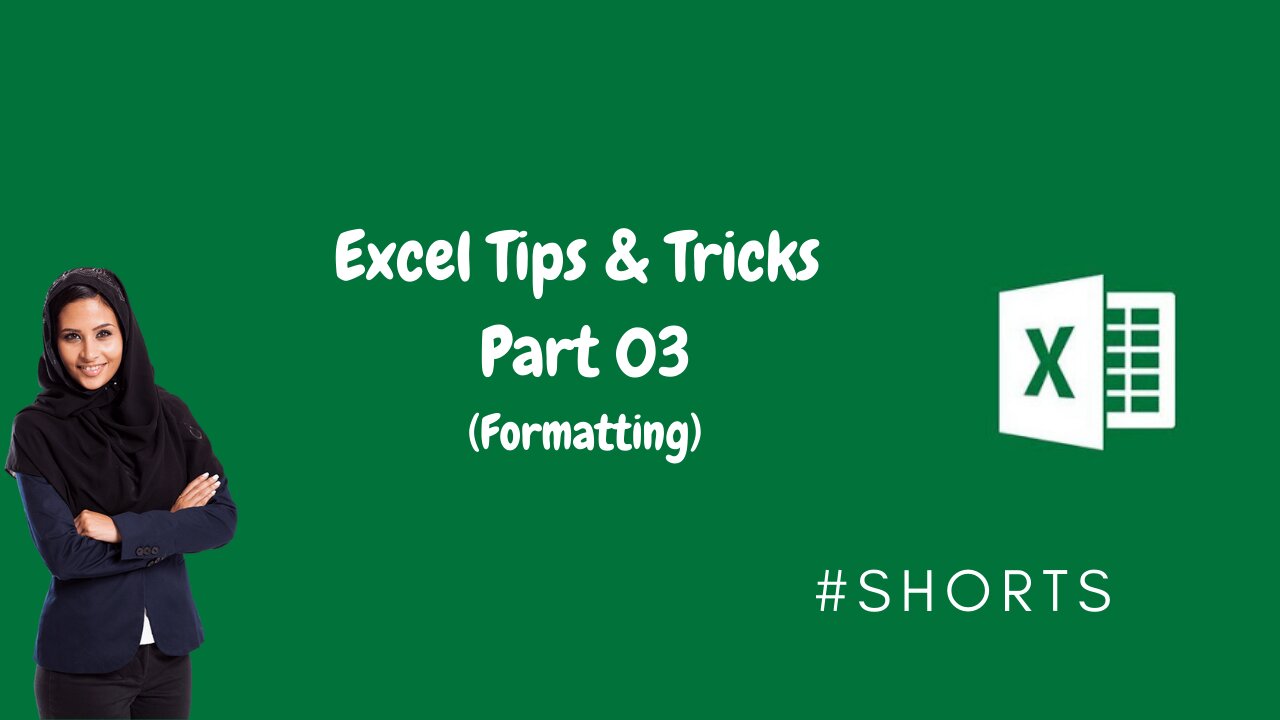 Excel Tips & Tricks Part 03 (Formatting) #Shorts