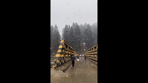 Snowfall in Gulmarg