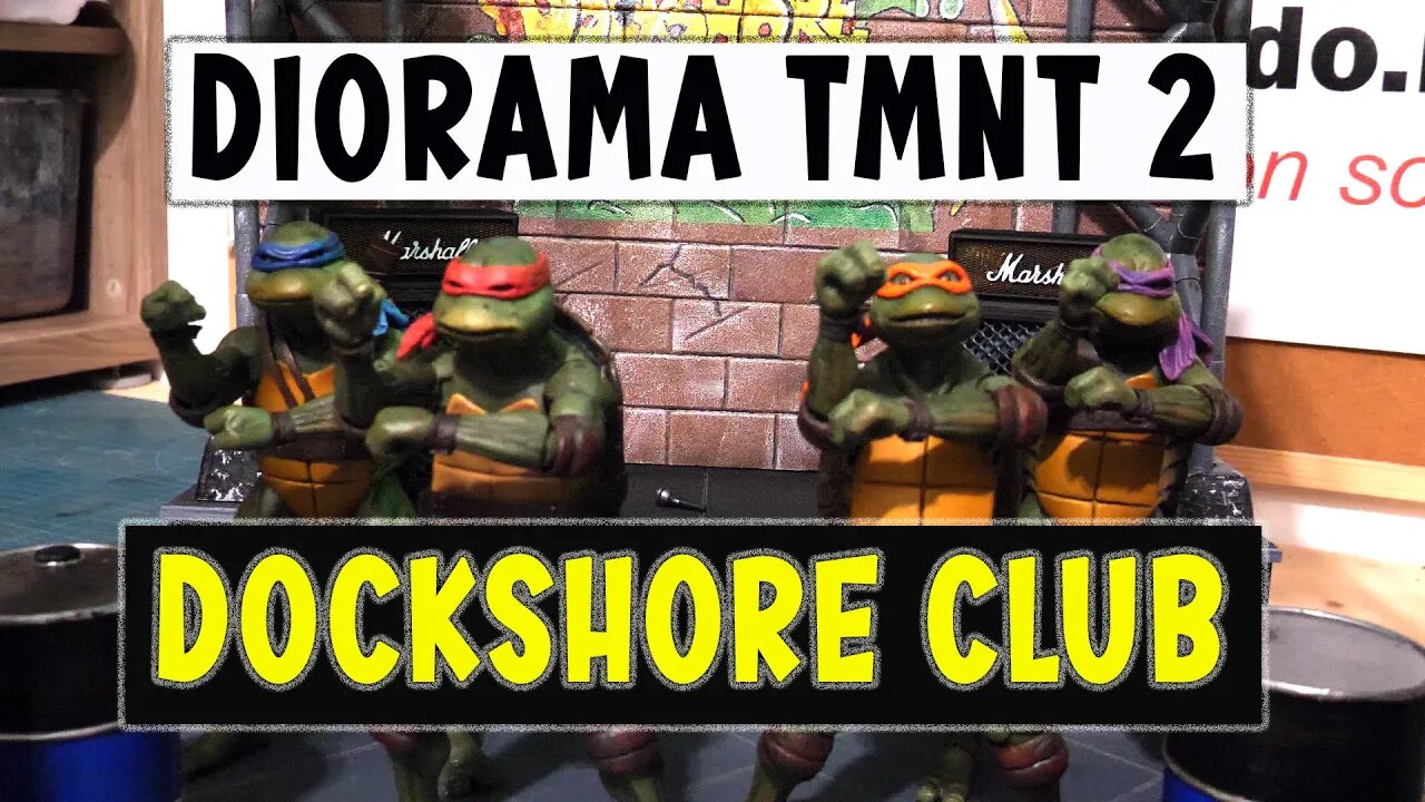 DIORAMA in discoteca al Dockshore Club TMNT movie 2 il segreto di ooze