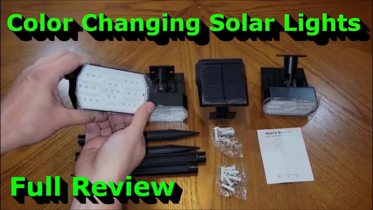 Color Changing Solar Lights - Full Review - 7 Lighting Modes