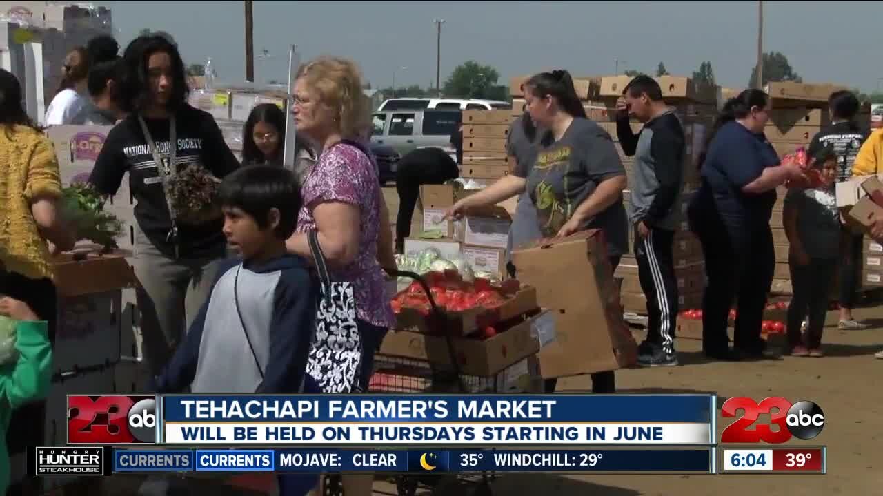Tehachapi decides to keep its farmer's market event this summer