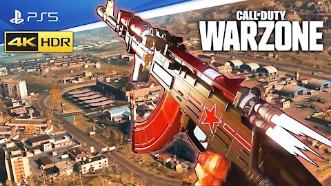 Warzone Solo (ROCKET AK47) Gameplay - Playstation 5 HDR 4K [8k gamers]