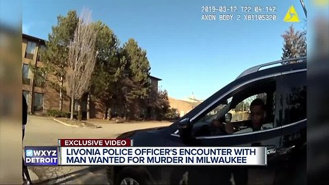 Livonia police officer has encounter with man wanted for murder in Milwaukee during traffic stop