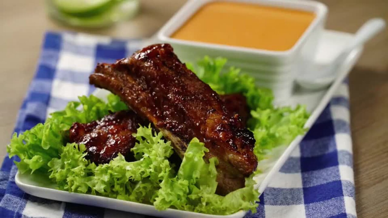 Ribs with creamy BBQ