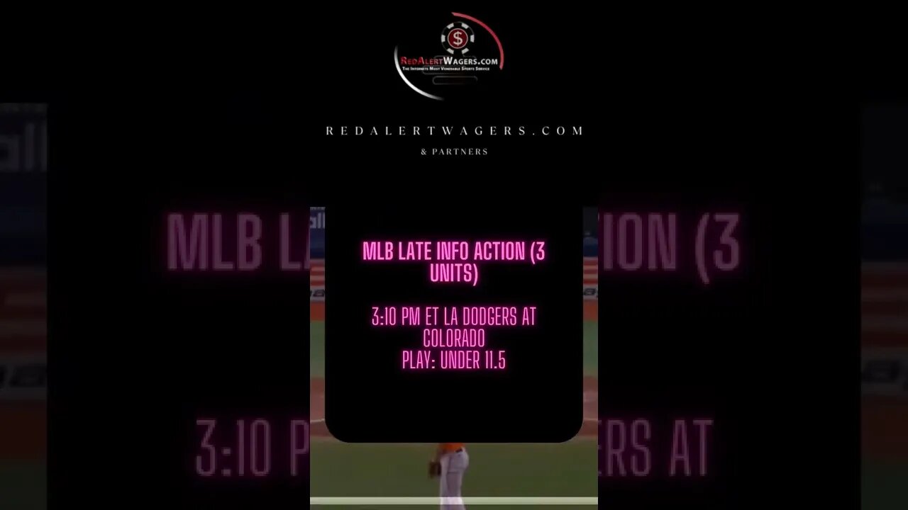 Exclusive MLB Pick - LA Dodgers at Colorado Rockies